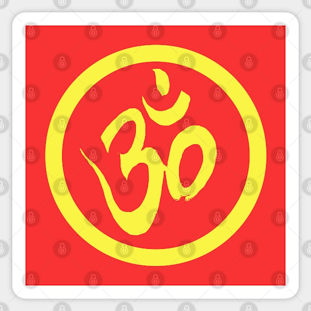 Spiritual Awakening OM Yoga Meditation Sticker by PlanetMonkey